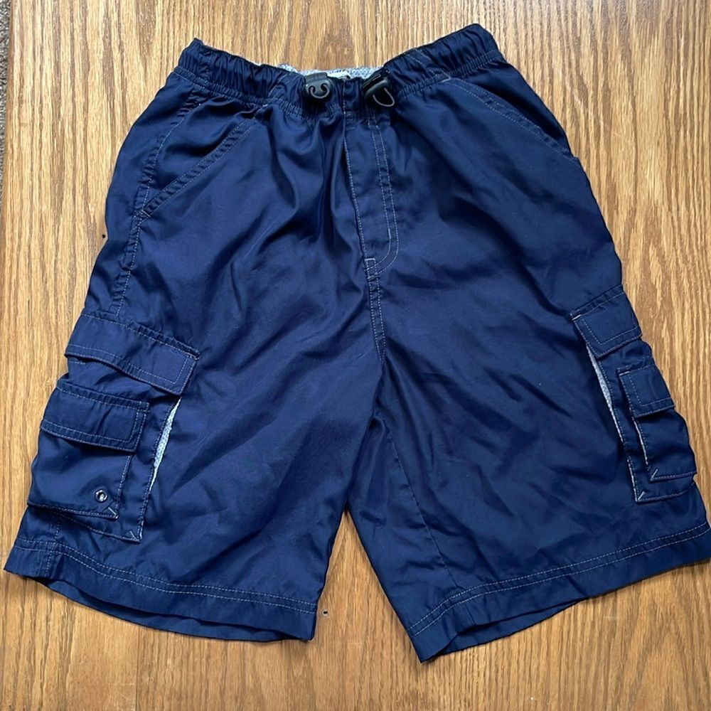 Pine peak blues utility shorts.  Size boys S (8). Adjustable waist.